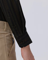 Brown and Black Stripes Twill ShirtUnited By Hope