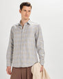 Brushed Nickel Checked ShirtUnited By Hope
