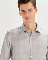 Brushed Nickel Checked ShirtUnited By Hope