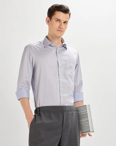 Frost Grey Plain Chambray ShirtUnited By Hope