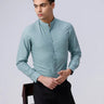 Green Cotton Tencel Plain ShirtUnited By Hope