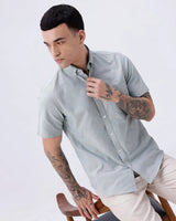 Green Oxford Plain Short Sleeve ShirtUnited By Hope