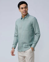 Green Tencel Plain ShirtUnited By Hope