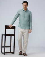 Green Tencel Plain ShirtUnited By Hope