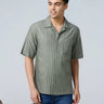 Green Twill Stripes ShirtUnited By Hope