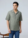 Green Twill Stripes ShirtUnited By Hope