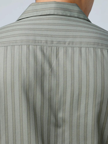 Green Twill Stripes ShirtUnited By Hope