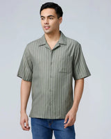 Green Twill Stripes ShirtUnited By Hope