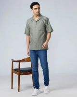 Green Twill Stripes ShirtUnited By Hope
