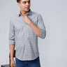 Green and Beige Checks Dobby ShirtUnited By Hope