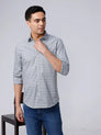 Green and Beige Checks Dobby ShirtUnited By Hope