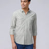 Green and Grey Checks Poplin / Dobby ShirtUnited By Hope