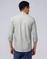 Green and Grey Checks Poplin / Dobby ShirtUnited By Hope