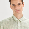 Green printed linen shirtUnited By Hope