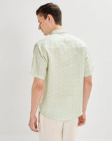 Green printed linen shirtUnited By Hope