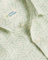Green printed linen shirtUnited By Hope