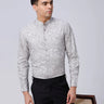 Grey Cotton Melange Prints ShirtUnited By Hope