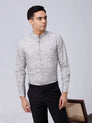 Grey Cotton Melange Prints ShirtUnited By Hope