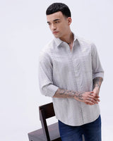 Grey Dobby Stripes ShirtUnited By Hope