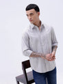 Grey Dobby Stripes ShirtUnited By Hope