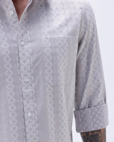 Grey Dobby Stripes ShirtUnited By Hope