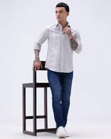 Grey Dobby Stripes ShirtUnited By Hope