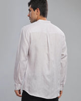 Grey Lilac Striped Linen ShirtUnited By Hope