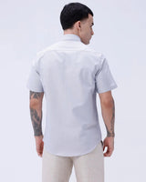 Grey Oxford Plain Short Sleeve ShirtUnited By Hope