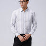 Grey Poplin Stripes ShirtUnited By Hope