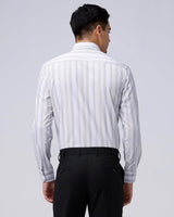 Grey Poplin Stripes ShirtUnited By Hope