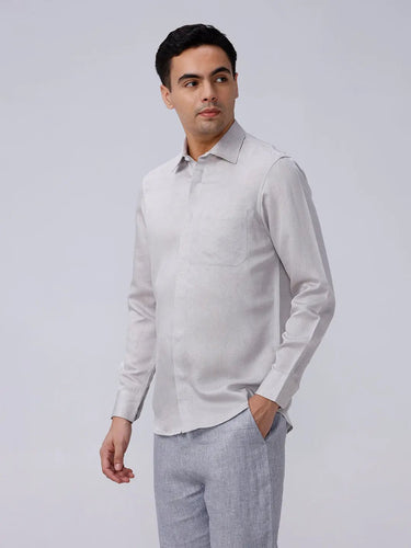 Grey Tencel Plain ShirtUnited By Hope
