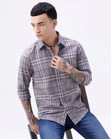 Grey Twill Checks ShirtUnited By Hope