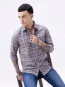 Grey Twill Checks ShirtUnited By Hope