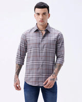 Grey Twill Checks ShirtUnited By Hope