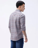 Grey Twill Checks ShirtUnited By Hope