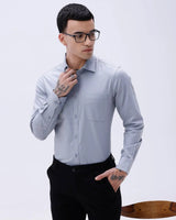 Grey Twill Structured ShirtUnited By Hope