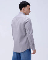 Grey Waffle Dobby Plain ShirtUnited By Hope