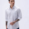 Grey and Blue Stripes Poplin ShirtUnited By Hope