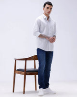 Grey and Blue Stripes Poplin ShirtUnited By Hope