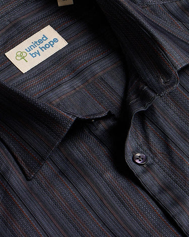 India Ink Short Sleeves Striped ShirtUnited By Hope