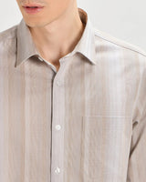 Indian Tan Striped ShirtUnited By Hope