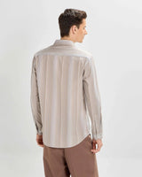 Indian Tan Striped ShirtUnited By Hope