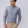 Light Grey Cotton Tencel Plain ShirtUnited By Hope