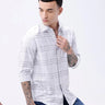 Light Grey Twill Checks ShirtUnited By Hope