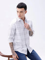 Light Grey Twill Checks ShirtUnited By Hope