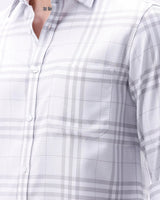 Light Grey Twill Checks ShirtUnited By Hope