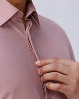 Light Mauve Cotton Tencel Plain ShirtUnited By Hope