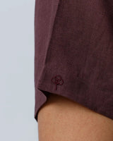 Maroon Double Pocket Short Sleeve Linen ShirtUnited By Hope