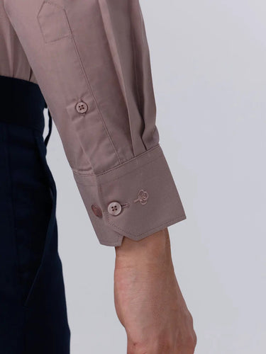 Mauve Cotton Tencel Plain ShirtUnited By Hope