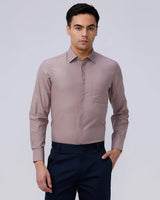 Mauve Cotton Tencel Plain ShirtUnited By Hope